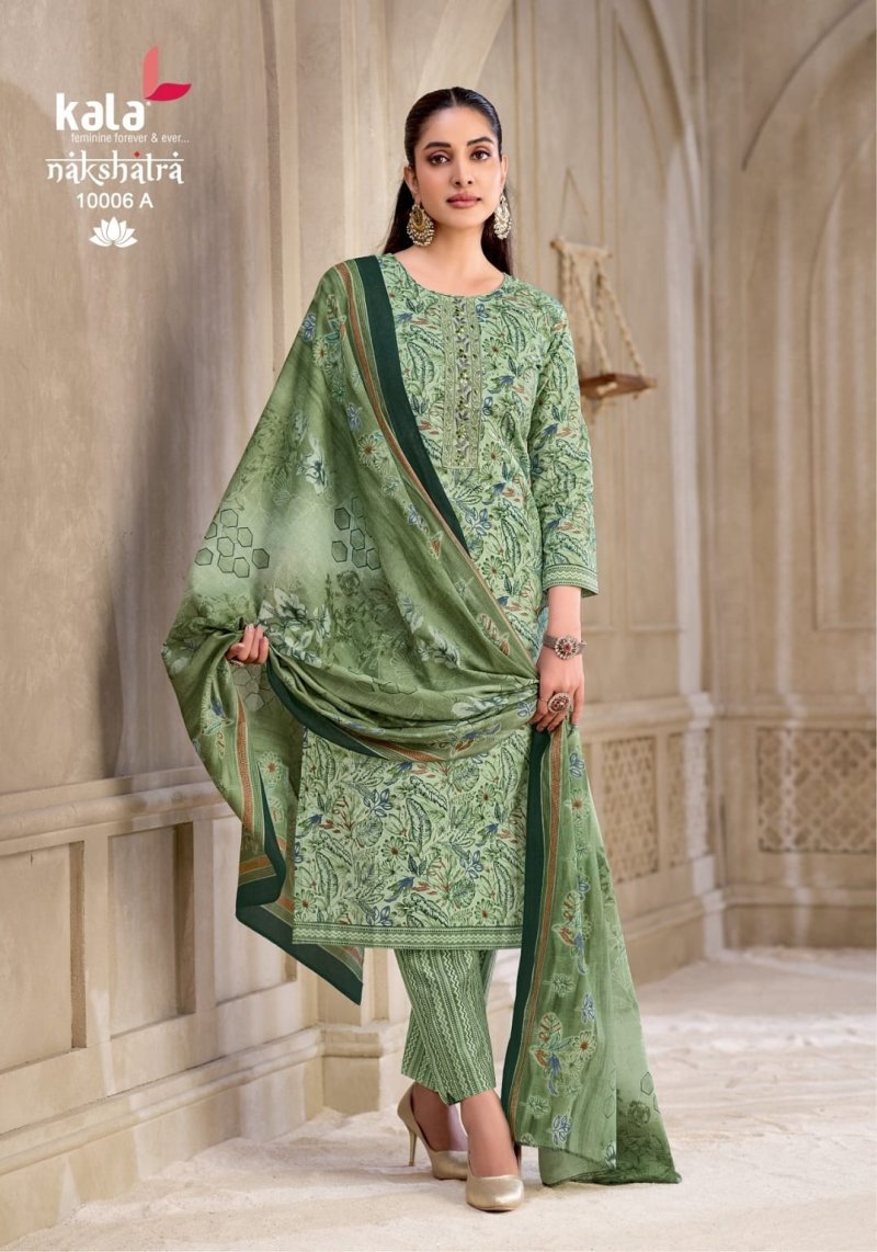 Nakshatra Vol 6 By Kala Cotton Printed Dress Material